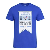 MLB T-Shirt 92 & 93 World Series Champions Flag Blue Jays
