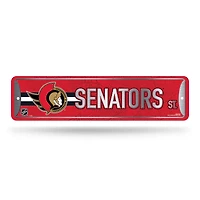 NHL Metal Street Sign 4" x 15 Senators
