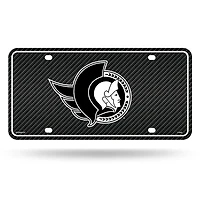 NHL License Plate Metal Carbon Fiber Design Senators