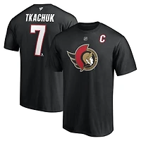 NHL Player T-Shirt Authentic Stack Brady Tkachuk Senators