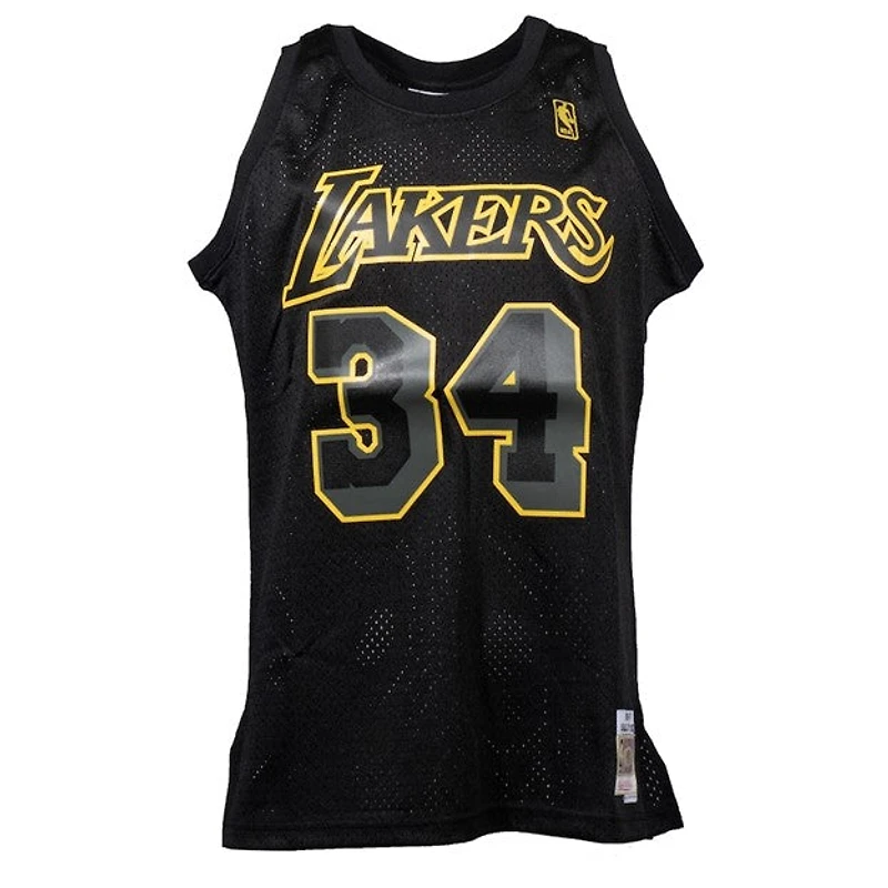 NBA Hardwood Classics Dynamic Player 1996-97 Swingman Jersey Shaquile O'Neal Lakers (Black)