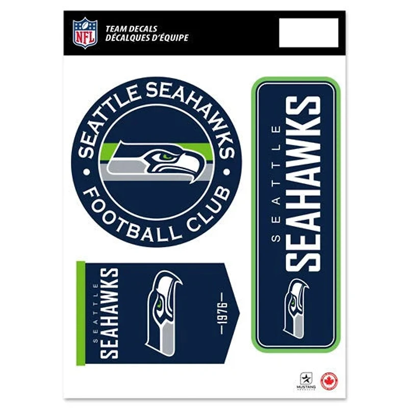 NFL Team Vinyl Decal Set Seahawks