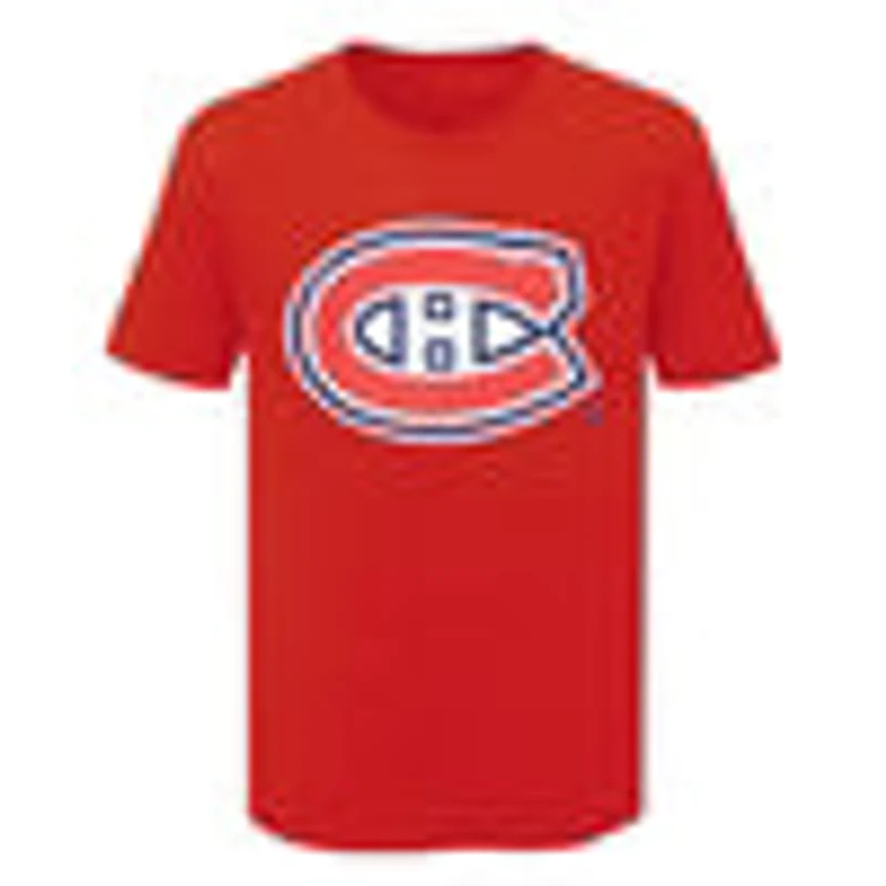 NHL T-Shirt Logo Canadiens Caufield (Old Number) Red