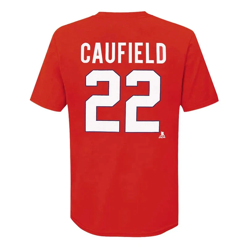 NHL T-Shirt Logo Canadiens Caufield (Old Number) Red