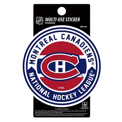 NHL 3" x 5" Textured Sticker Canadiens