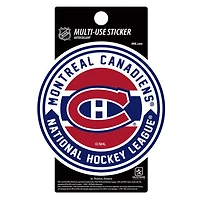 NHL 3" x 5" Textured Sticker Canadiens