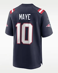 NFL Player Game Superbowl LIX Jersey Home Drake Maye Patriots