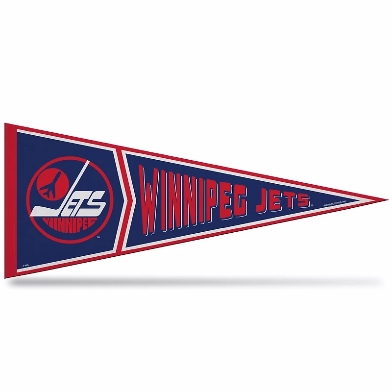 NHL Soft Felt Carded Pennant Retro Design Jets