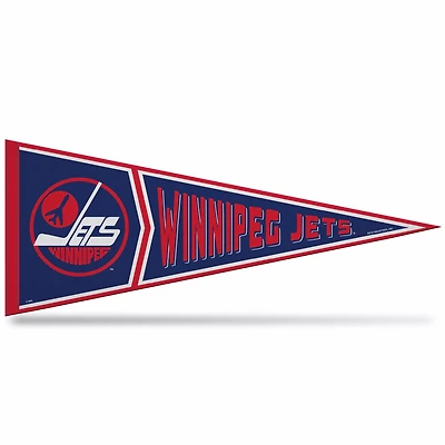 NHL Soft Felt Carded Pennant Retro Design Jets