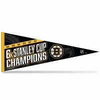 NHL Soft Felt Carded Pennant 6 Time Stanley Cup Champs Bruins