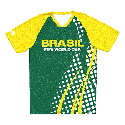 FIFA World Cup 2026 Youth Sublimated Jersey Brazil National Football Team
