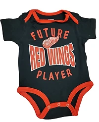 NHL Infant 3Pc Onesie Set Full Strength Red Wings