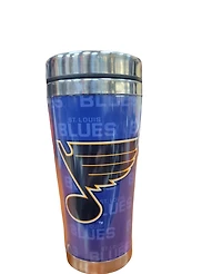 NHL Travel Mug Full Wrap Wallpaper Blues