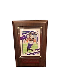 NFL Collectible Plaque with Card 4x6 Donruss Lamar Jackson Ravens