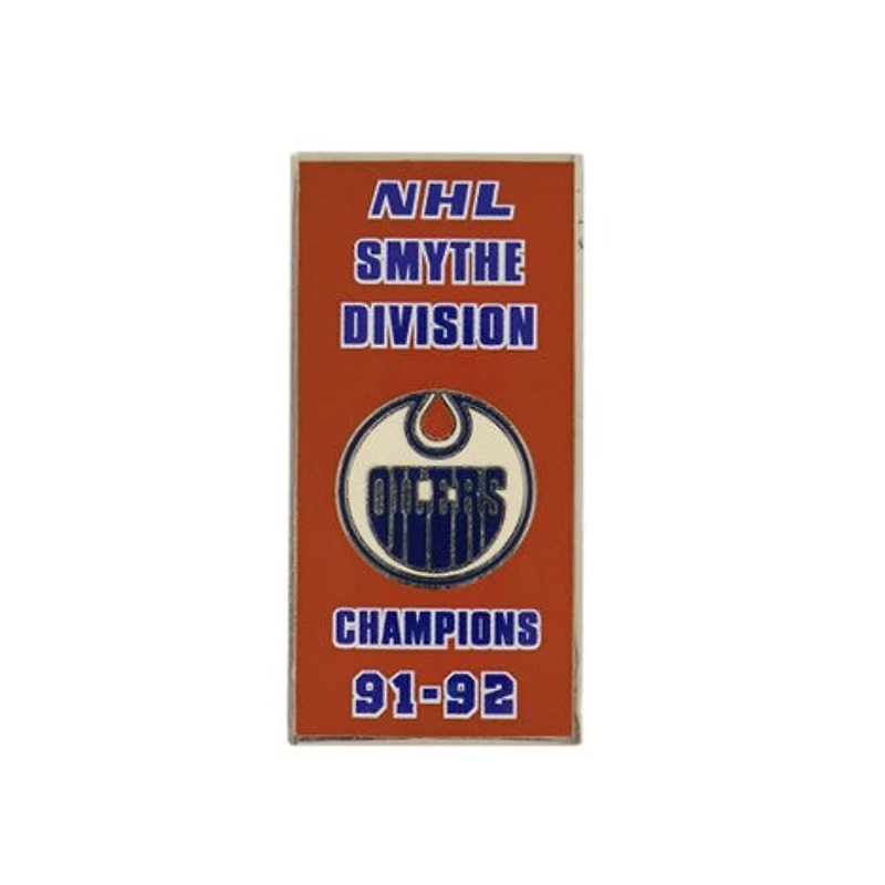 NHL Lapel Pin Smythe Division Champs 91-92 Oilers