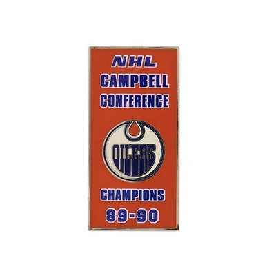 NHL Lapel Pin Campbell Conference Champs 89-90 Oilers