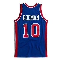NBA Hardwood Classics Player 1988-89 Swingman Jersey Dennis Rodman Pistons (Royal Blue)