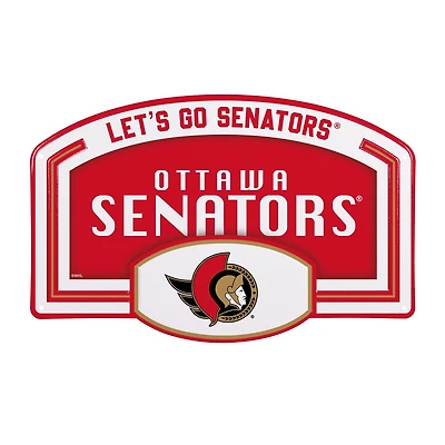 NHL Embossed Steel Wall Sign, 11" x 17" Senators