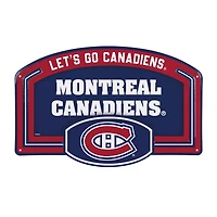 NHL Embossed Steel Wall Sign, 11" x 17" Canadiens