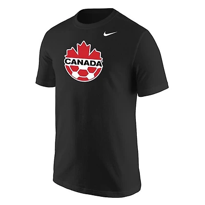 Soccer Canada T-Shirt Core Logo Team (Black)