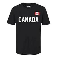 Country T-Shirt Flag Canada (Black)