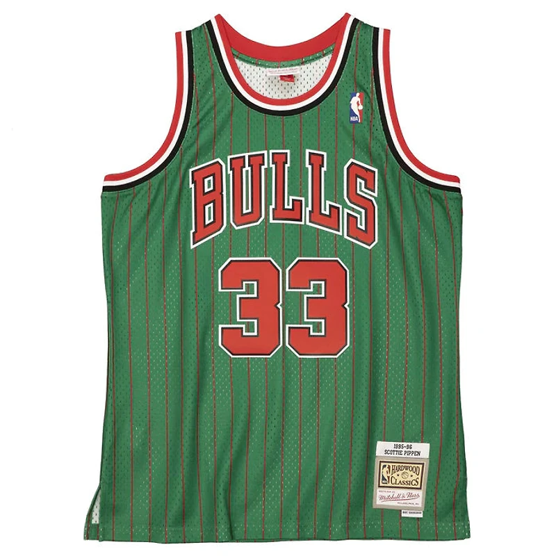 NBA Hardwood Classics Player 1995-96 Swingman Jersey Scottie Pippen Bulls (Green w/Pinstripes)