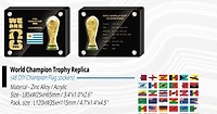 FIFA World Cup Replica Trophy 3D Champion Trophy DIY Flag