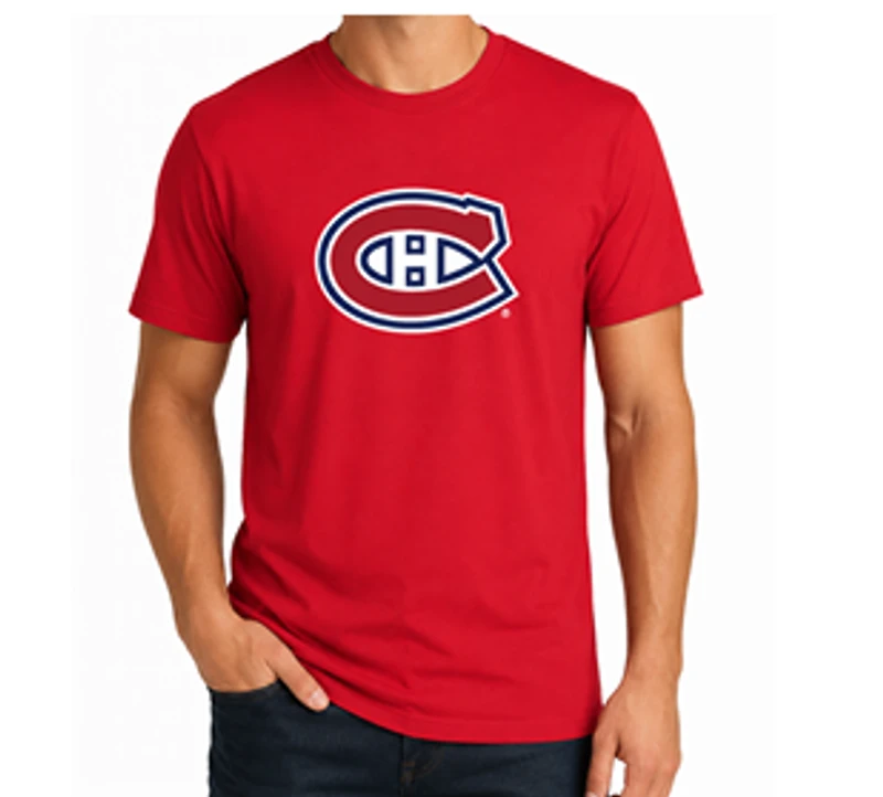 NHL T-Shirt Logo Red Canadiens