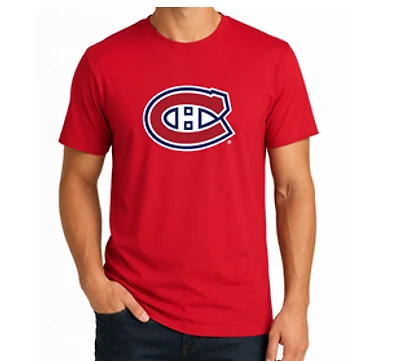 NHL T-Shirt Logo Red Canadiens