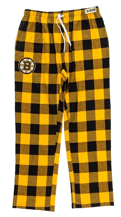 NHL PJ Pant Buffalo Plaid Bruins