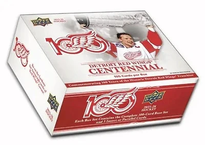 NHL Hockey Cards Red Wings Centennial Box Set 2025-26