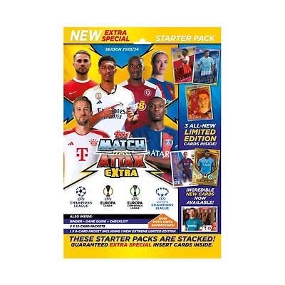 Topps Match Attax EXTRA Champions League Trading Cards 2023-24 Starter Pack