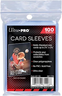 Ultra Pro Card Sleeves Clear 100 Pack