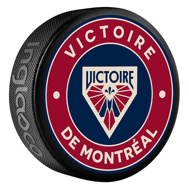 PWHL Official Souvenir Puck Montreal Victoire