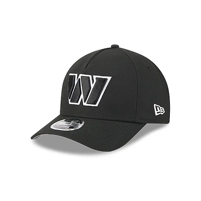 NFL Hat 940 Snapback A-Frame M-Crown Tonal Black Commanders