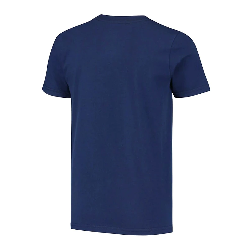 NHL Youth T-Shirt Primary Logo Home Royal Blue Oilers