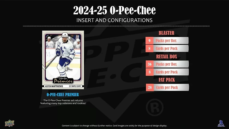NHL Hockey Cards O-Pee-Chee 2024-25 (Blaster Box)