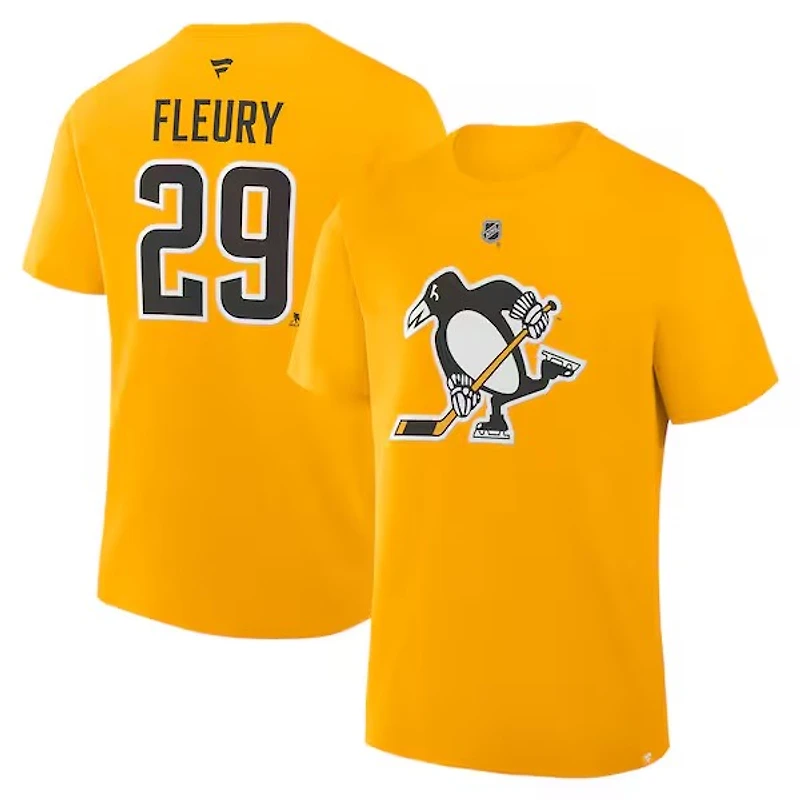 NHL Player T-Shirt Authentic Stack Alternate Marc-Andre Fleury Penguins