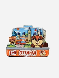 Country Magnet Landmark Suitcase & Beaver Ottawa, Canada