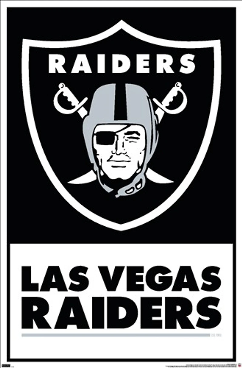 NFL Wall Poster Logo Raiders