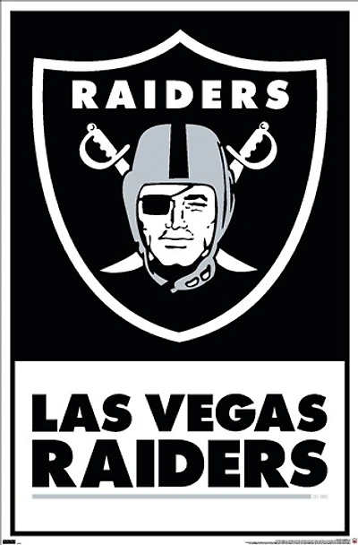 NFL Wall Poster Logo Raiders