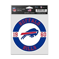 NFL Multi Use Decal 3.75x5 Est. Bills