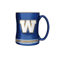 CFL Coffee Mug Sculpted Relief Blue Bombers