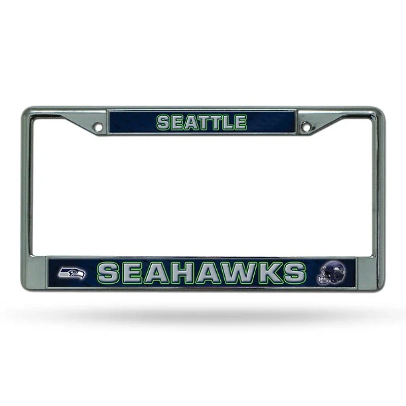 NFL License Plate Frame Chrome Seahawks