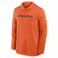 NFL Dri-FIT Long Sleeve Hoodie 2025 Sideline Pure Fury Broncos (Orange)