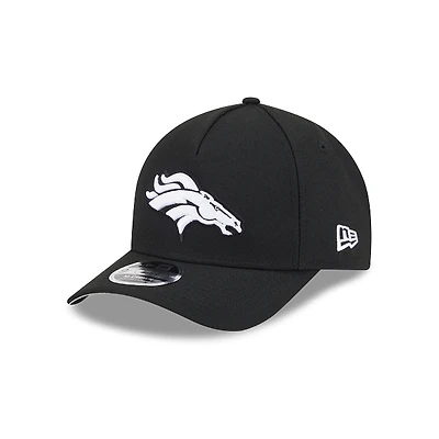 NFL Hat 940 Snapback A-Frame M-Crown Black and White Broncos
