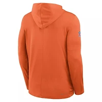 NFL Dri-FIT Long Sleeve Hoodie 2025 Sideline Pure Fury Broncos (Orange)