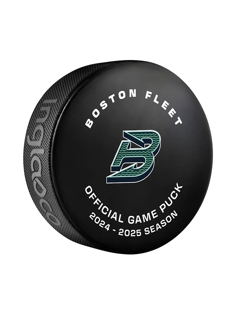 PWHL Game Puck 2025 Boston Fleet