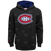 NHL Youth Hoodie Allover Logo Print Canadiens
