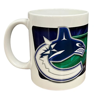 NHL Coffee Mug Subl. 11 Oz C-Handle White Canucks